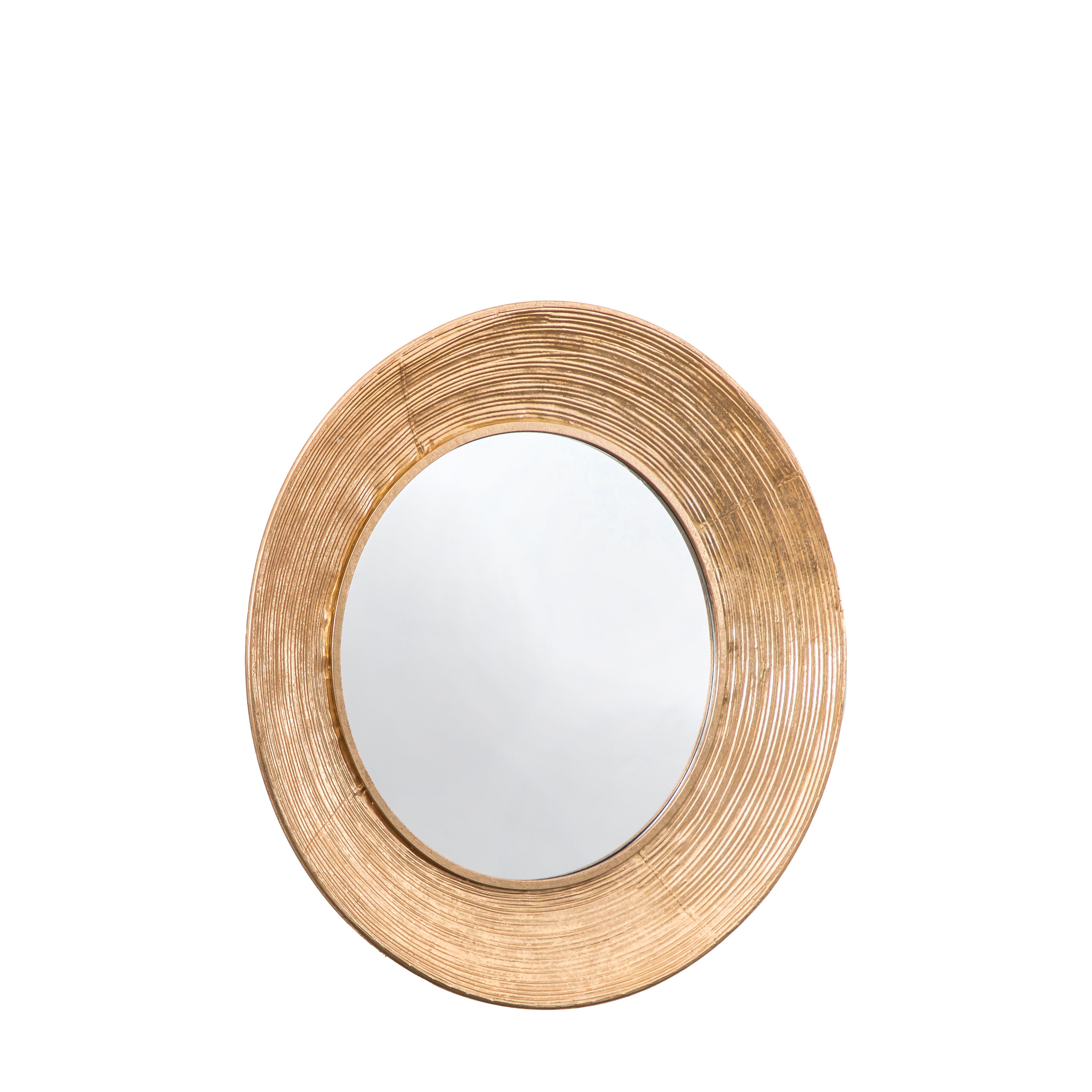 Odin Gold Round Wall Mirror